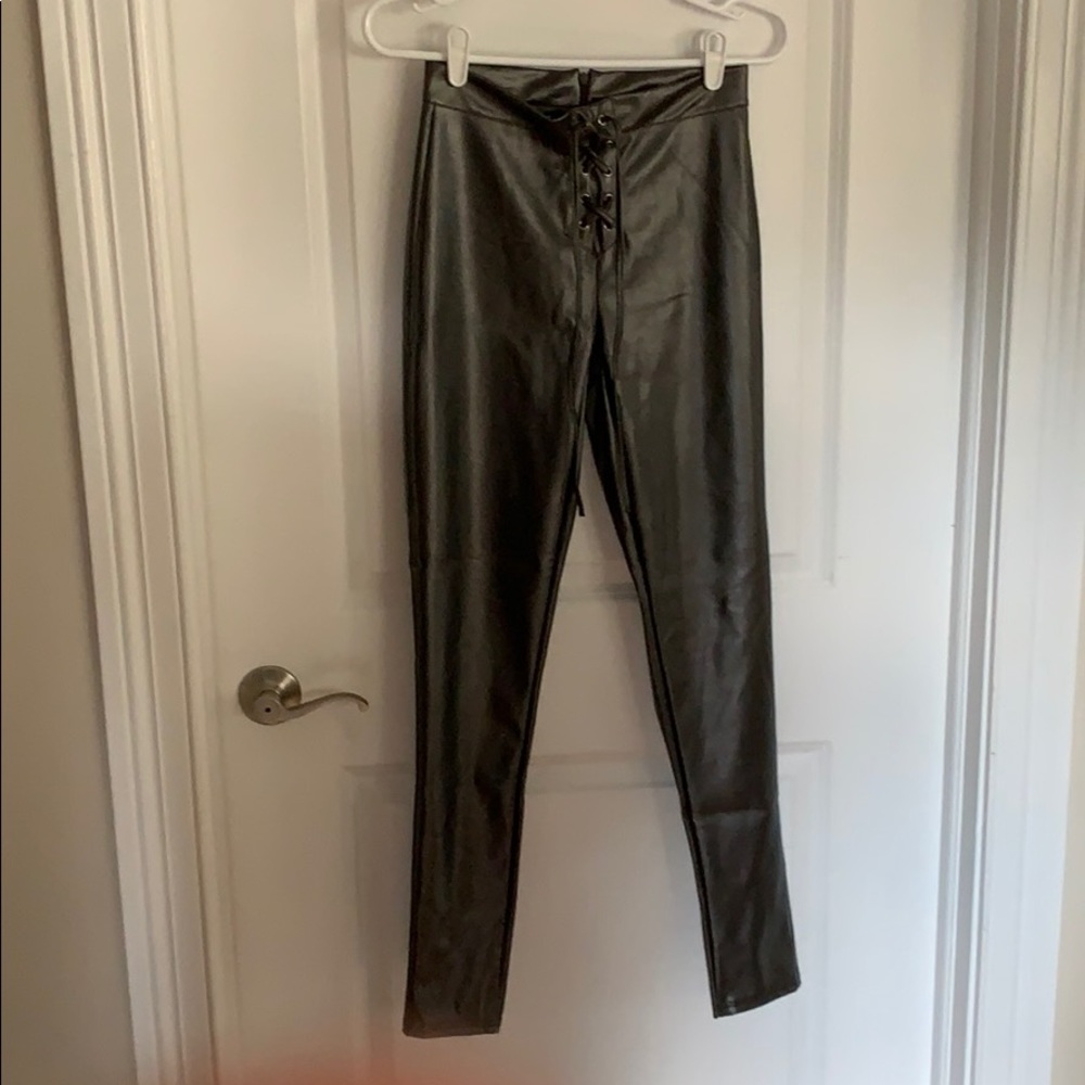 Misguided faux leather leggings